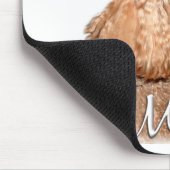 プードル(アプリコット)ママ2 マウスパッド (コーナー)