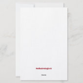 プードル・アメリカン・パトリオ文房具 便箋 (裏面)