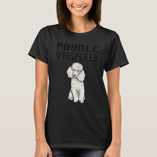 プードル・ウィスペラー・ドッグ Tシャツ (正面)