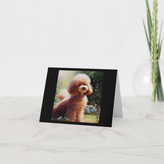 プードル カード (正面)