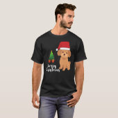 プードル・クリスマス Tシャツ (正面フル)