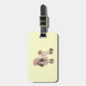 プードル—コートを表示 ラゲッジタグ (正面縦)