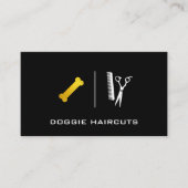 プードル サロンはさみ |ドギーボーン 名刺 (正面)
