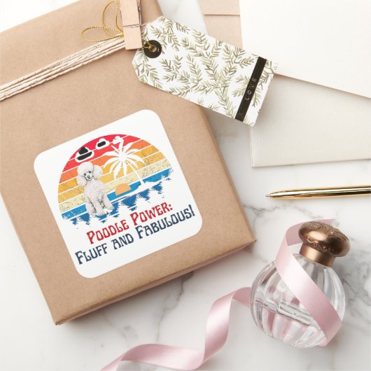 プードル スクエアシール (ギフト)