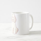 プードル�デライトかわいい動物アート コーヒーマグカップ (正面右)