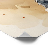 プードル – ドッグアートプリント ポスター (角)