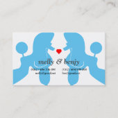 プードル・ドッグ・カップル 名刺 (正面)