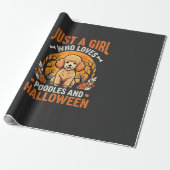 プードル ハロウィン 女子 犬好き デザイン 1 ラッピングペーパー (アンロールド)
