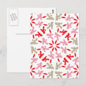 プードル・パターン ポストカード (正面/裏面)