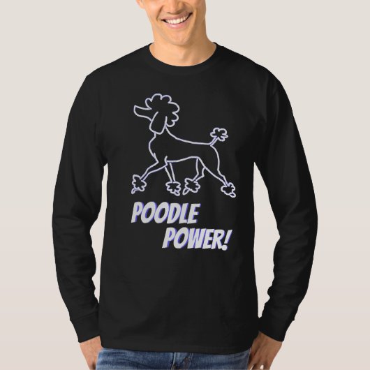 プードル・パワー! Tシャツ (正面)