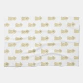 プードル(ファウンタンブロンドゴールデン) キッチンタオル (横)