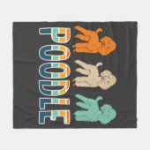 プードル フリースブランケット (正面(横))