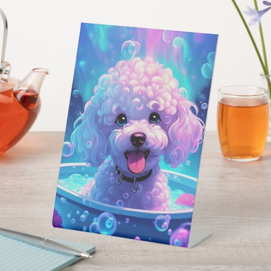 プードル – ペデスタル記号 台座サイン (インサイチュ)