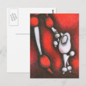 プードル ポストカード (正面/裏面)