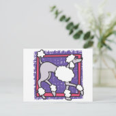 プードル ポストカード (スタンド正面)