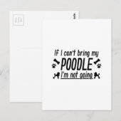 プードル ポストカード (正面/裏面)