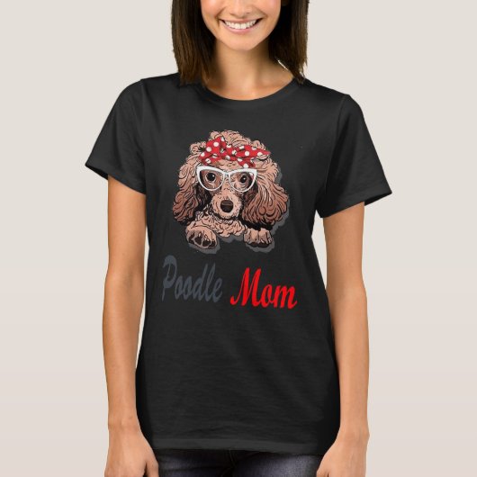 プードル・ママ Tシャツ (正面)