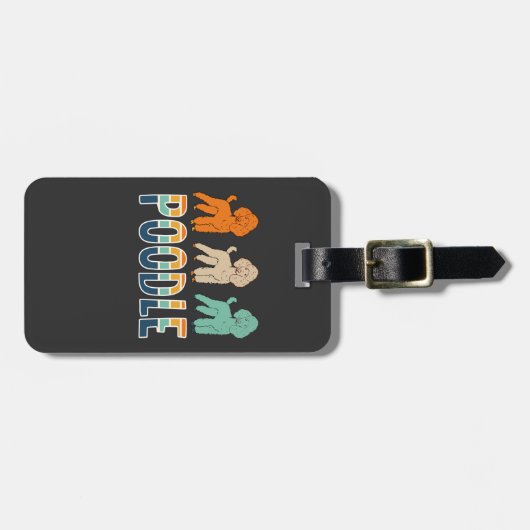 プードル ラゲッジタグ (正面横)