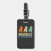 プードル ラゲッジタグ (正面縦)