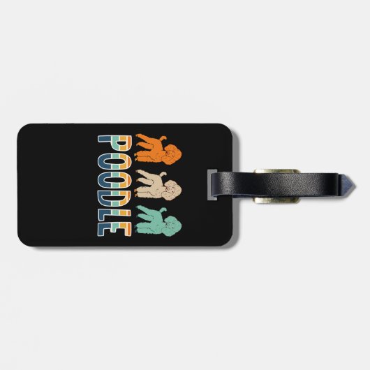 プードル ラゲッジタグ (裏面横)