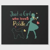 プードル ラッピングペーパー (フラット)