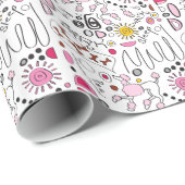 プードル ラッピングペーパー (ロールコーナー)