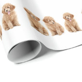 プードル ラッピングペーパー (ロールコーナー)