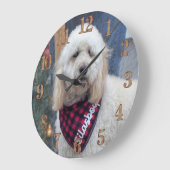 プードル ラージ壁時計 (傾斜)