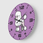 プードル ラージ壁時計 (傾斜)
