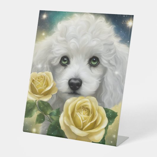 プードル 台座サイン (正面)