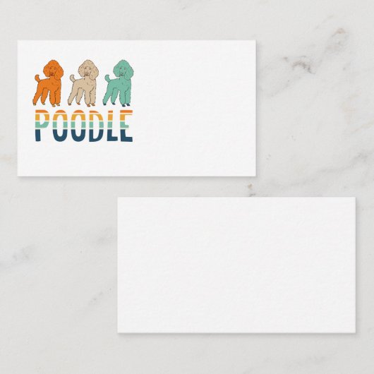 プードル 名刺 (正面/裏面)
