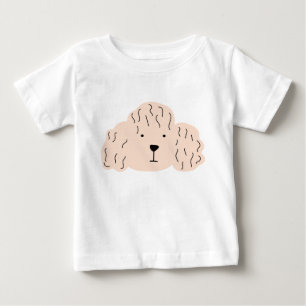 プードル、子犬、自然写真 ベビーTシャツ