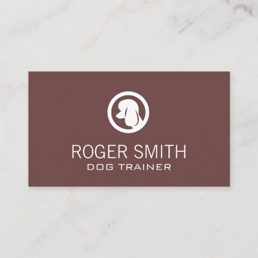 プードル | 犬のトレーナー | 動物飼養業 名刺 (正面)