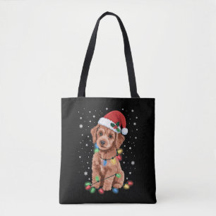 プードル 犬 ツリー クリスマス Xmas ペット 動物 犬 トートバッグ