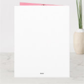 プードル 犬 バレンタインデー キッシングブース カード (裏面)