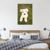 プードル（白） キャンバスプリント (インサイチュ (寝室))