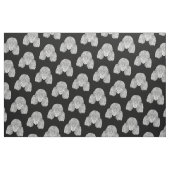 プードル-詳しい犬 ファブリック (ファットクウォーター)