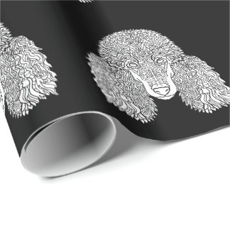 プードル-詳しい犬 ラッピングペーパー