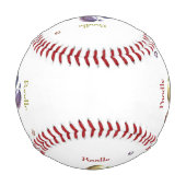 プードル 野球ボール (裏面)