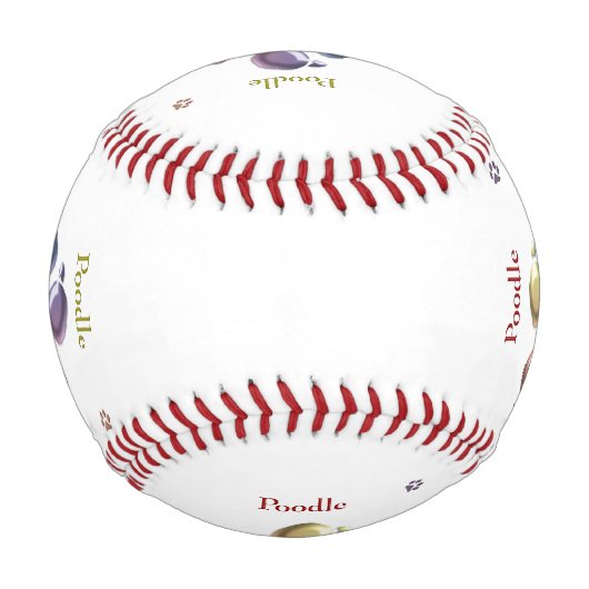 プードル 野球ボール (裏面)