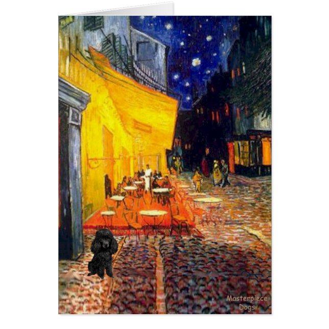 プードル（黒1） – テラスカフェ (正面)