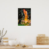 プードル(黒1) – MidEve ポスター (キッチン)