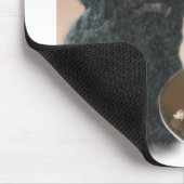 プードル（黒）トルコ マウスパッド (コーナー)