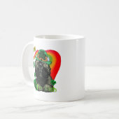 プードルSt patricks day コーヒーマグカップ (正面左)