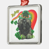 プードルSt patricks day メタルオーナメント (左)