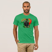 プードルSt patricks day Tシャツ (正面フル)