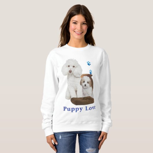 プードルtシャツ スウェットシャツ (正面フル)