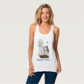 プードルtシャツ タンクトップ (正面フル)