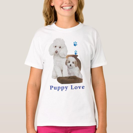 プードルtシャツ tシャツ (正面)