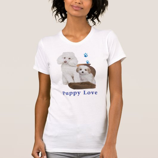 プードルtシャツ tシャツ (正面)